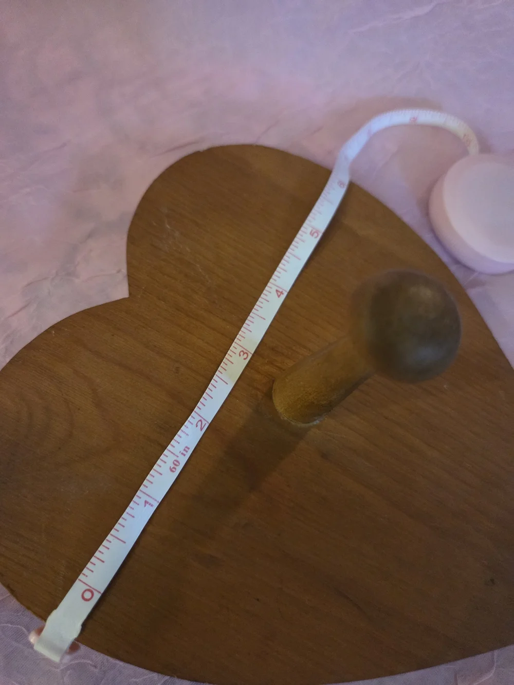 Wooden Heart Wall Hook - Natural Brown Vintage Oak Home Decor